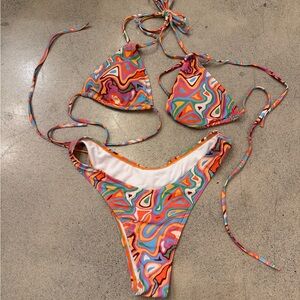 Colorful Swirl Bikini Set